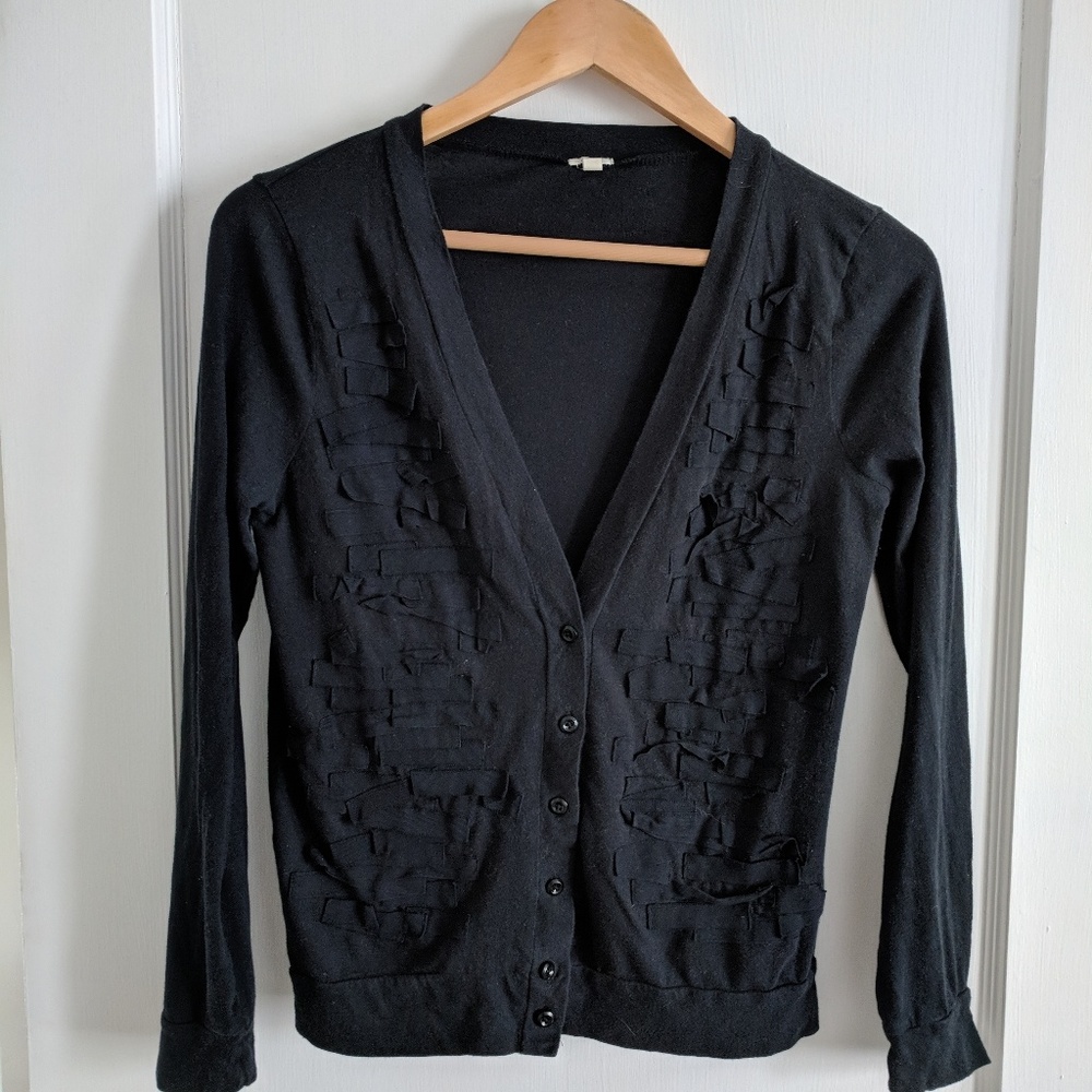 J. Crew Tissue Ribbon Cardigan